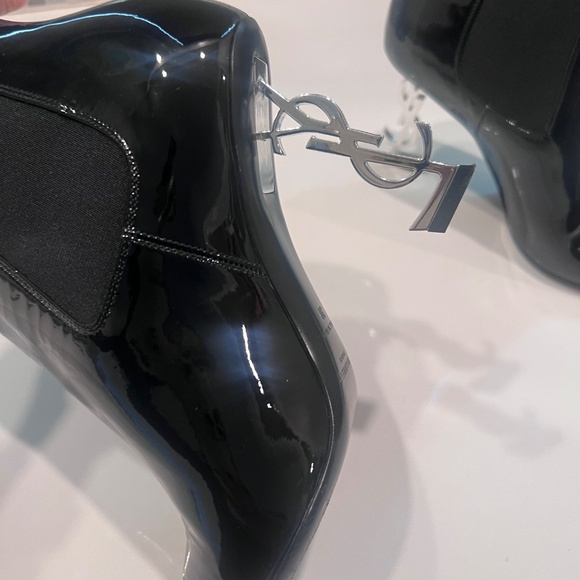 Saint Laurent booties black patent leather - Picture 4 of 8